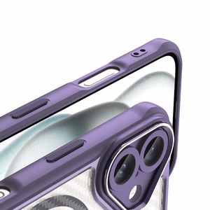 Leading Series MagSafe Silicone Ümbris jaoks iPhone 16 Plus - Lilla