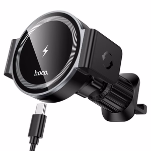 Car charger-holder Hoco HW35 MagSafe 15W (air vent) black