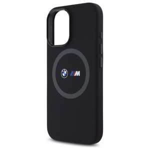 BMW M Silicone Printed Ring MagSafe iPhone 16 Ümbris - must