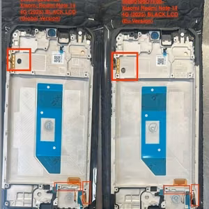 LCD ekraan Xiaomi Redmi Note 14 4G (Europe) puuteekraaniga koos raamiga Midnight Black originaal (service pack)
