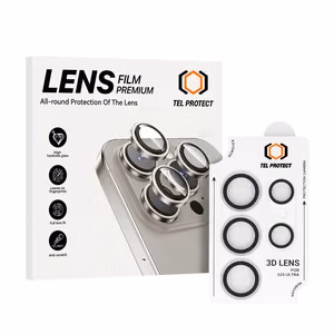 Tempered glass Tel Protect 3D Lens on camera for Samsung Galaxy S25 Ultra transparent (lens 5 pieces)