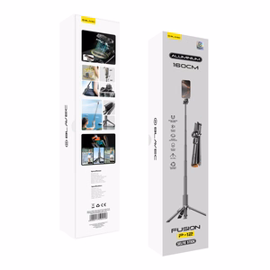 Blavec Selfie Stick Aluminium Fusion P-12 Magsafe Auto pop tripod + remote control 1,60 metres (SSFP12-MTRAPB160) black