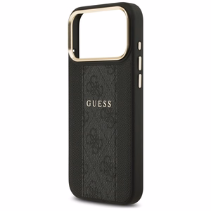 GUESS ümbris jaoks IPHONE 17 Pro Max compatible with MagSafe GUHMP17XPG4SEMCK (PU W/ 4G Stripe) must