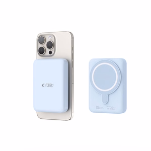 Tech-Protect LifeMag PB11 Powerbank with MagSafe 10000mAh 15W USB-C port - blue + USB-C cable