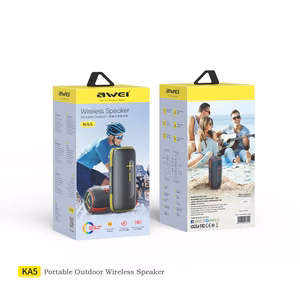 Bluetooth portable speaker Awei KA5 20W black-yellow