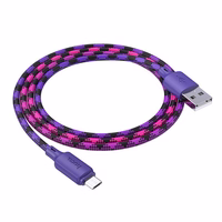 Kaabel USB A to Micro USB Hoco 2,4A 1 m X116 gradient purple