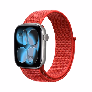 Crong Nylon Apple Watch spordirihm, 38/40/41/42 mm, Red Fusion