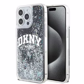 DKNY Liquid Glitter Big Logo iPhone 13 Pro Max Ümbris - Must
