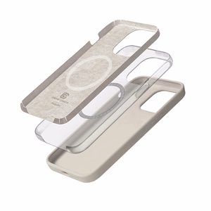 Crong Color Cover Magnetic MagSafe ümbris seadmele iPhone 15 Pro Max, kivibeež