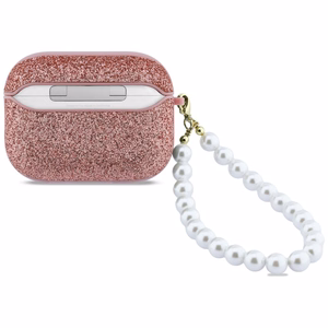Guess Glitter Pearl Rihm Ümbris for AirPods Pro 3 - roosa
