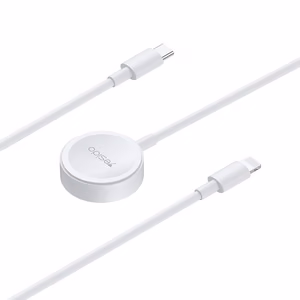 YESIDO laadija CA113 2 in 1 iPhone ja Apple Watch 2,5W + Type-C/Lightning kaabel 1,2 m 2,4A, valge