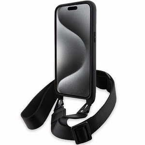BMW M Edition Carbon Stripe & Strap чехол для iPhone 15 Pro Max - чёрный