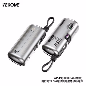 Akupank WK Design „WP-19“ hõbedane 5000mAh (22.5W)