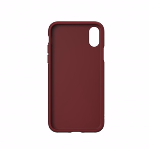 Adidas OR Molded PU Suede ümbris jaoks iPhone X / XS - burgundy