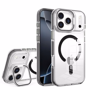 LENS MAG COVER Ümbris ühilduv koos MagSafe jaoks IPHONE 15 PRO must