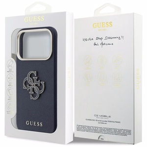 Guess FW vaigust logo ümbris iPhone 17 Pro Max'ile - sinine