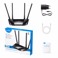 Wireless router CUDY LT400 EU Wi-Fi 300 Mbps 2.4 GHz 4G LTE SIM must