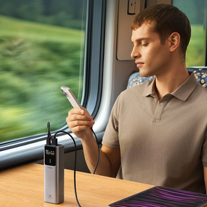 CUKTECH CKPB100PGLBL akupank, 10000 mAh, 150 W, USB-C / USB-A, hall