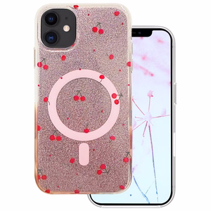 Cherry Mag ümbris iPhone 11 jaoks sädelev
