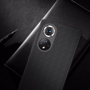 Nillkin Textured Case vastupidav tugevdatud ümbris geelraamiga ja nailonist tagaküljega Honor 50 Pro jaoks must