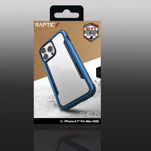 Raptic X-Doria Shield ümbris iPhone 14 Pro Max soomustatud kate sinine