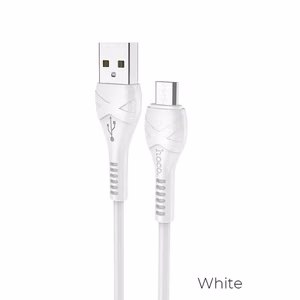 Kaabel USB A to Micro USB Hoco 1 m X37 valge