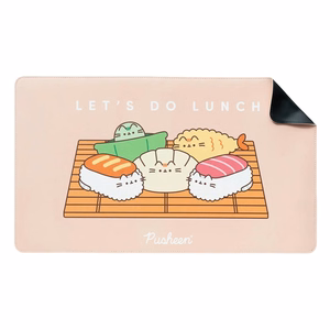 Pusheen Sushi Roll XXL PU-nahast mängu- ja lauamatt, 60 × 35 cm