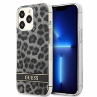 Guess GUHCP13LHSLEOK iPhone 13 Pro / 13 6.1" hall/halli kõvakaaneline Leopard
