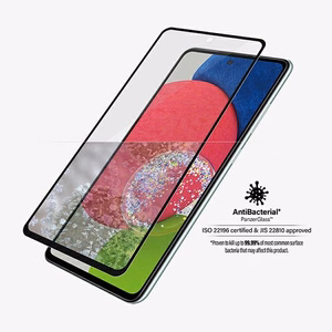 PanzerGlass E2E Microfracture antibacterial glass jaoks Samsung Galaxy A52 / A52 5G / A53 5G - with must raamiga