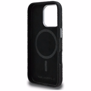 Karl Lagerfeld FW Stamped Karl MagSafe чехол iPhone 16 Pro - черный