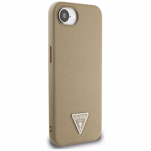 Guess Grained Triangle MagSafe ümbris jaoks iPhone 16e - brown