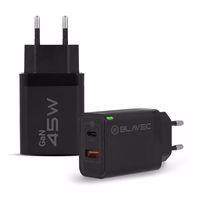 Blavec Wall laadija BC-5 GaN - USB + Type C - PD QC 45W 3A (TCBC5G-UCB453A) must