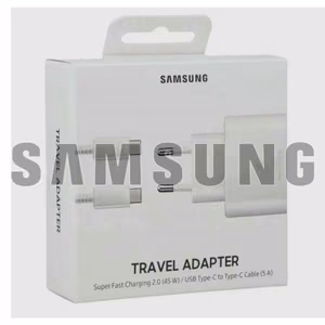 Laadija Samsung EP-TA845 valge 45W (koos pakendiga) + Type-C 180cm kaabel / 100% Originaal /