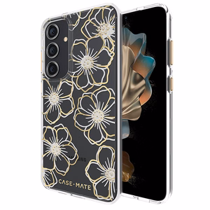 Case-Mate Floral Gems ümbris seadmele Samsung Galaxy S24+, kuldne