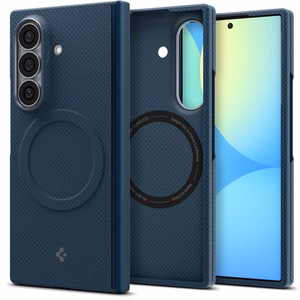 Spigen AirSkin Aramid MagFit MagSafe ümbris mudelile Samsung Galaxy Z Fold 8 Ultra – tumesinine