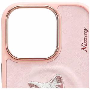 Nimmy Magnetic fashion cute pet MagSafe ümbris jaoks iPhone 16 Pro Max - roosa