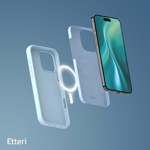 Etteri Silicone Mag ümbris iPhone 16 Pro Max 6,9" helesinine