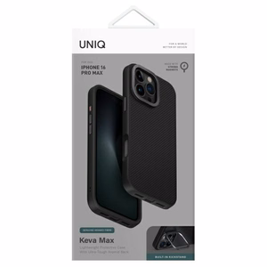 Uniq Keva Max Magclick Charging Ümbris jaoks iPhone 16 Pro Max - Must