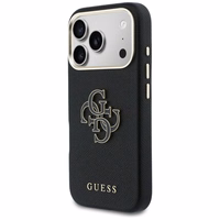 Guess FW vaigust logo ümbris iPhone 17 Pro jaoks - must