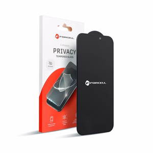 Karastatud klaas to iPhone 15 PRO MAX Forcell Privacy Glass must