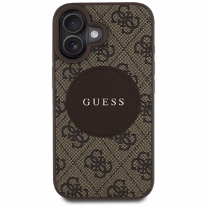 Guess 4G Circle Classic Logo MagSafe ümbris jaoks iPhone 16 - brown