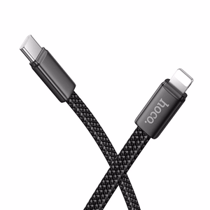 Flat Kaabel USB C to Lightning Hoco PD 30W 1 m X125 must