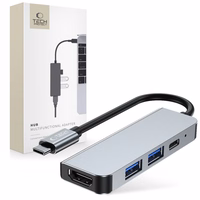 HUB Tech-Protect V2 4in1 USB-C - USB-A 3.0 / USB-A 2.0 / USB-C / HDMI - hall