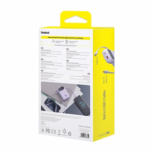 Baseus QPow 2 10000mAh 30W 2xUSB-C внешний аккумулятор (фиолетовый)
