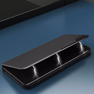 Eco Leather View Ümbris ümbris jaoks Samsung Galaxy A14 with a flip stand must