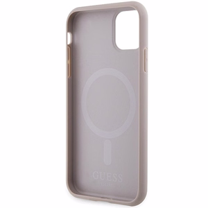 Guess GUHMN61PSAHMCP чехол для iPhone 11 / Xr - розовый Saffiano MagSafe