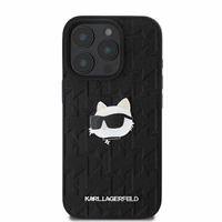 Karl Lagerfeld Monogram Choupette Head Pin iPhone 16 Pro Ümbris - must