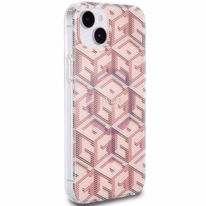 GUESS ümbris jaoks IPHONE 15 compatible with MagSafe GUHMP15SHGCUSTGP (IML GCUBE) roosa