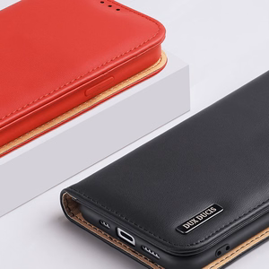 DUX DUCIS wallet ümbris HIVO jaoks IPHONE 15 Plus brown