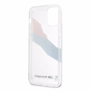 BMW Motorsport Tricolor ümbris iPhone 12 Pro Max'ile - Läbipaistev